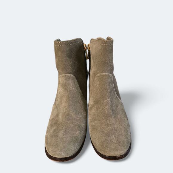 Tory Burch Ankle Boots Green Suede Size 6 - Picture 4 of 5